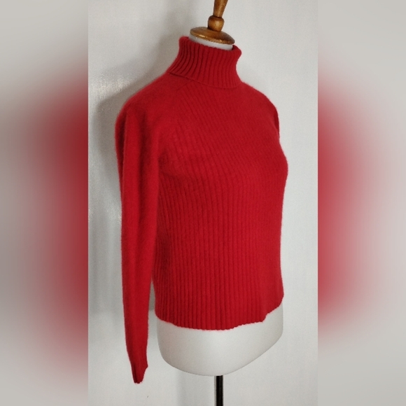 SOFT CASHMERE NEIMAN MARCUS TURTLE NECK - Picture 1 of 10